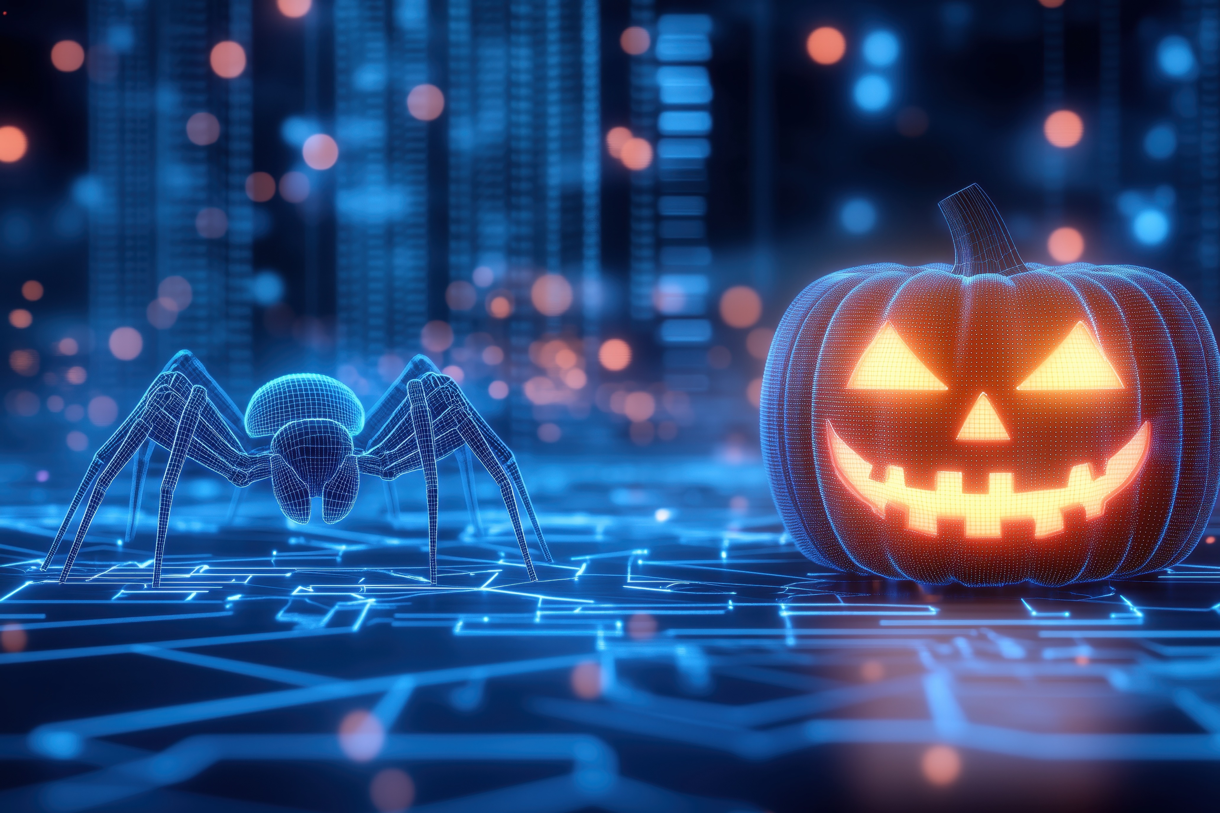pumpkin and spider 1